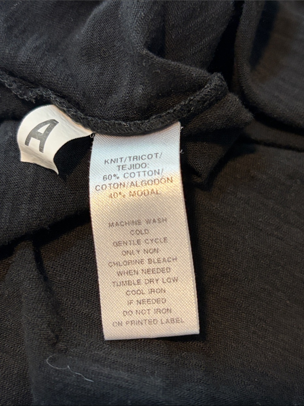 Ann Taylor Loft Black Short Sleeve Crewneck Tee size xl - Picture 4 of 4